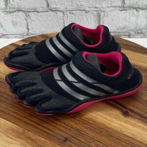 Adidas Adipure Womens 6 Black Pink Barefoot Five Finger Trainer Shoes G61621